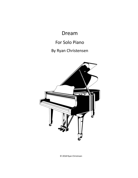 Free Sheet Music Dream For Solo Piano