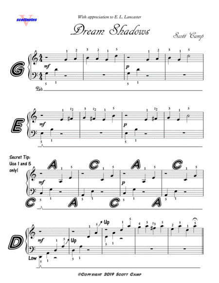 Dream Shadows Sheet Music