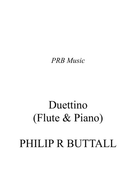 Duettino Flute Piano Score Sheet Music