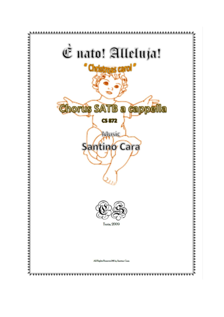 E Nato Alleluja Christmas Carol For Satb A Cappella Sheet Music