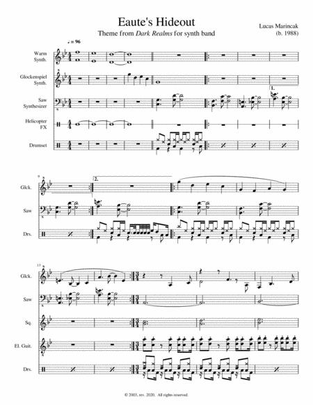 Eautes Hideout Sheet Music