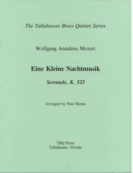 Eine Kleine Nachtmusik Serenade K 525 Sheet Music