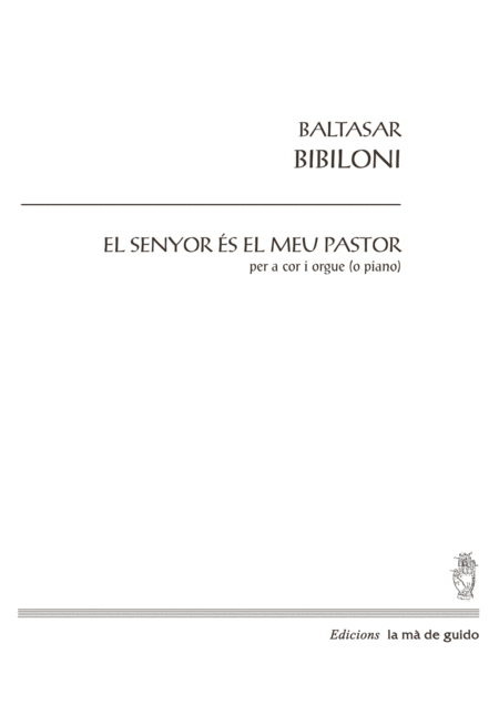 Free Sheet Music El Senyors El Meu Pastor