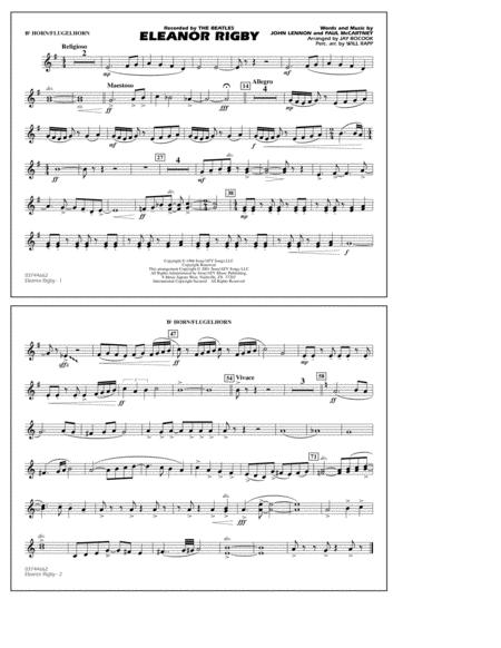 Eleanor Rigby Arr Jay Bocook Bb Horn Flugelhorn Sheet Music