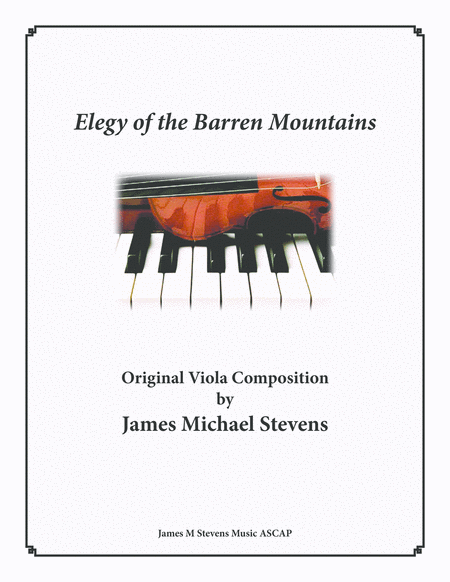 Elegy Of The Barren Mountains Viola Piano Sheet Music