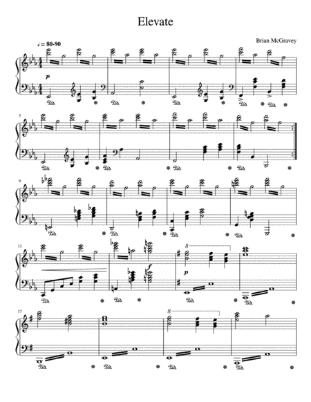 Free Sheet Music Elevate