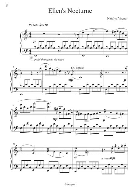 Free Sheet Music Ellens Nocturne For Piano
