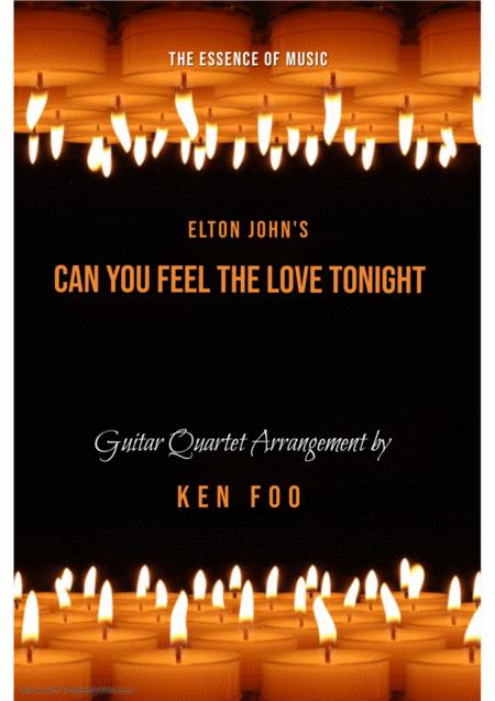 Elton John Can You Feel The Love Tonight Arr Ken Foo Sheet Music