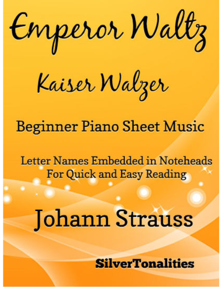 Free Sheet Music Emperor Waltz Beginner Piano Sheet Music