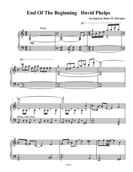 End Of The Beginning Sheet Music