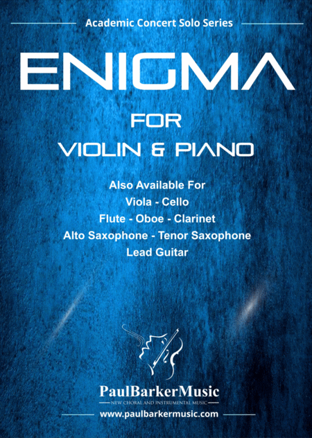 Enigma Violin Piano Score Parts Sheet Music