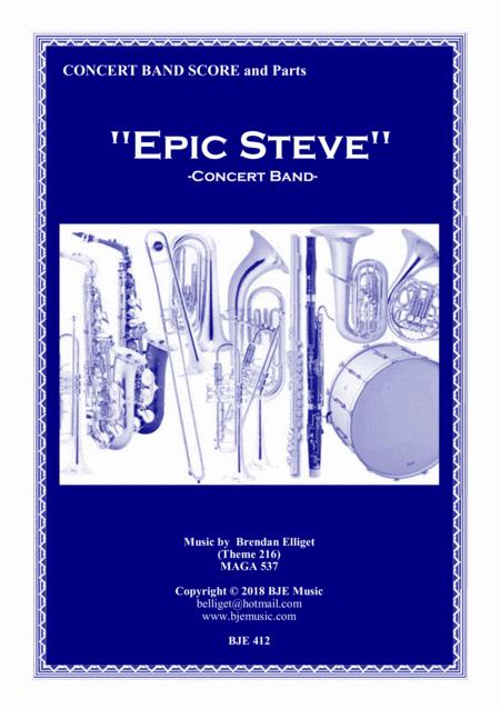 Epic Steve Concert Band Score And Parts Pdf Sheet Music