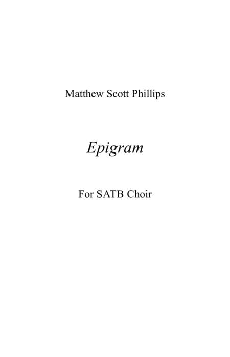 Epigram Sheet Music