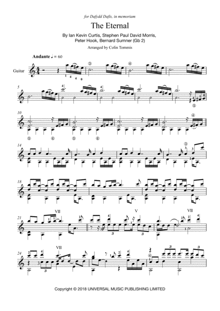 Free Sheet Music Eternal