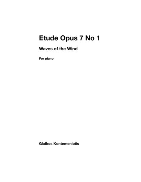 Free Sheet Music Etude Opus 7 No 1 Waves Of The Wind