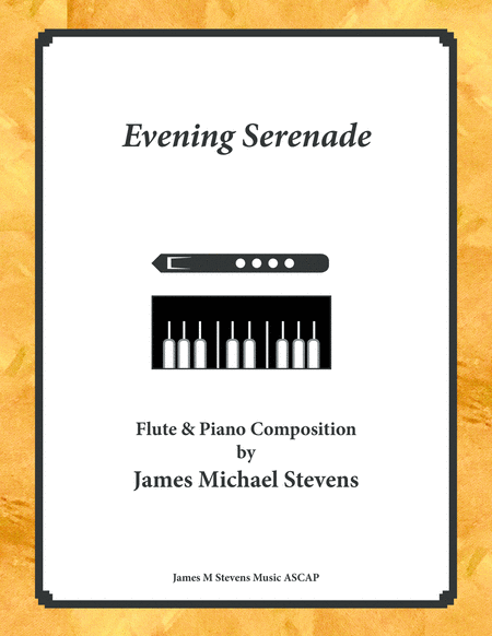 Evening Serenade Flute Piano Sheet Music