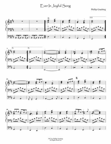 Ever In Joyful Song Sheet Music