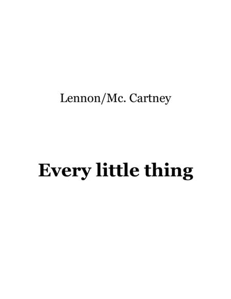 Every Little Thing Sheet Music