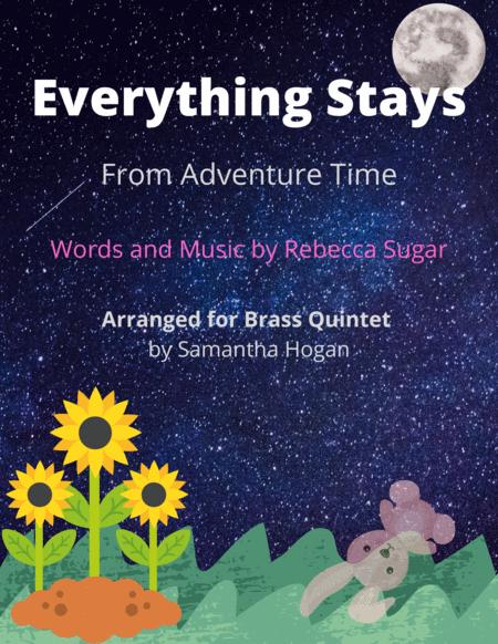 Everything Stays From Adventure Time For Brass Quintet Sheet Music