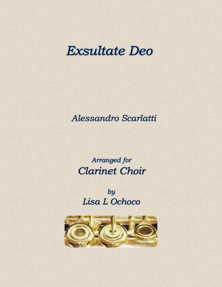 Exsultate Deo For Clarinet Choir Sheet Music