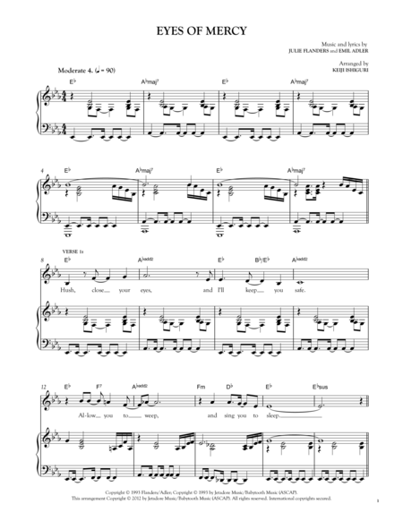 Eyes Of Mercy Sheet Music