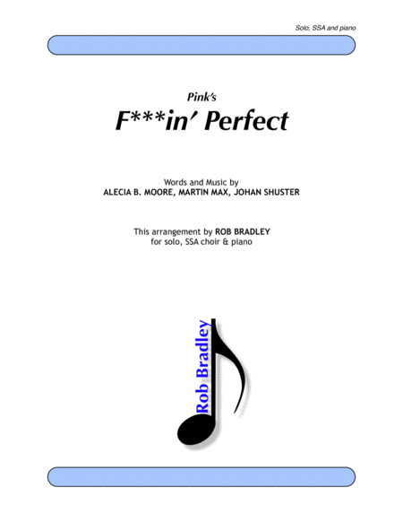 Free Sheet Music F In Perfect Ssa