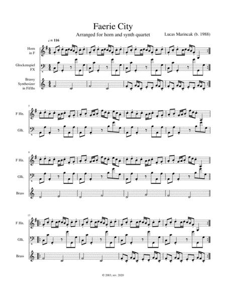 Free Sheet Music Faerie City