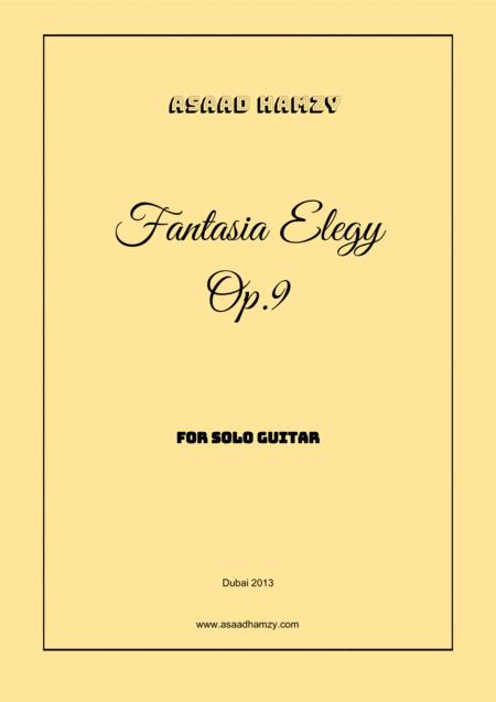Free Sheet Music Fantasia Elegy For Solo Guitar Op 9