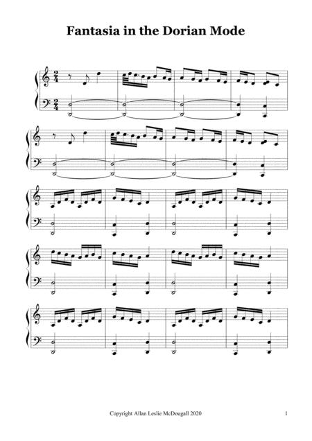 Fantasia In The Dorian Mode Sheet Music