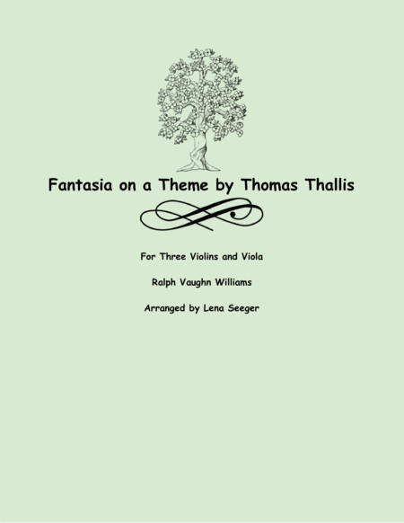 Fantasia On A Theme By Thomas Thallis Sheet Music