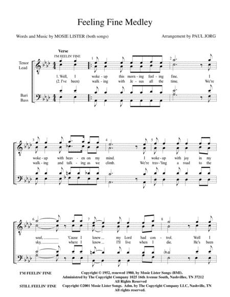 Feelin Fine Medley Sheet Music