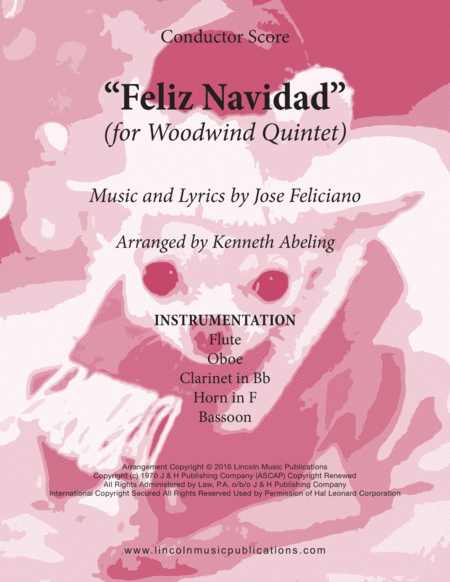 Free Sheet Music Feliz Navidad For Woodwind Quintet