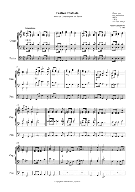 Festive Postlude Sheet Music