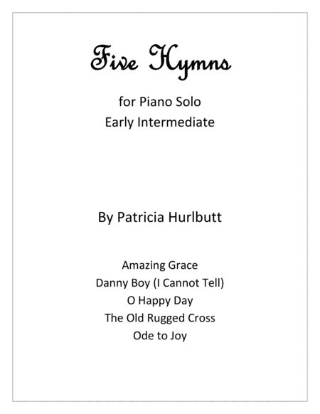 Five Hymns For Solo Piano Sheet Music