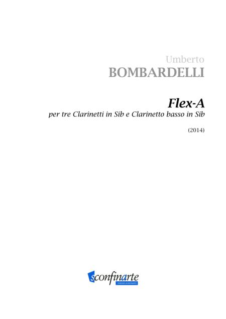 Flex A Per Tre Clarinetti In Sib E Clarinetto Basso In Sib Sheet Music