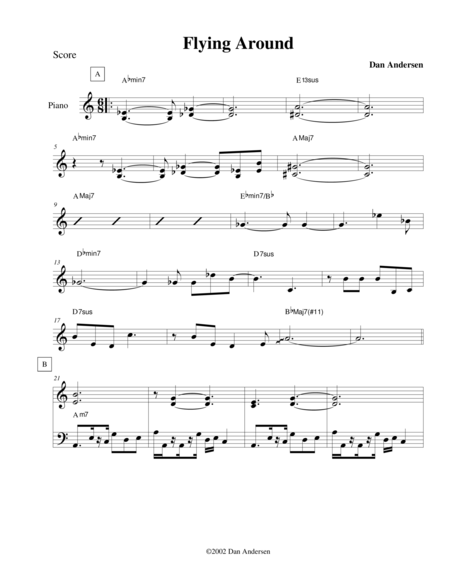 Free Sheet Music Flying Around