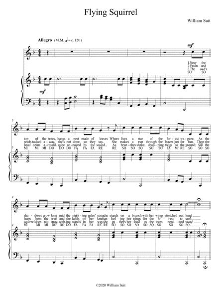 Free Sheet Music Flying Squirrel