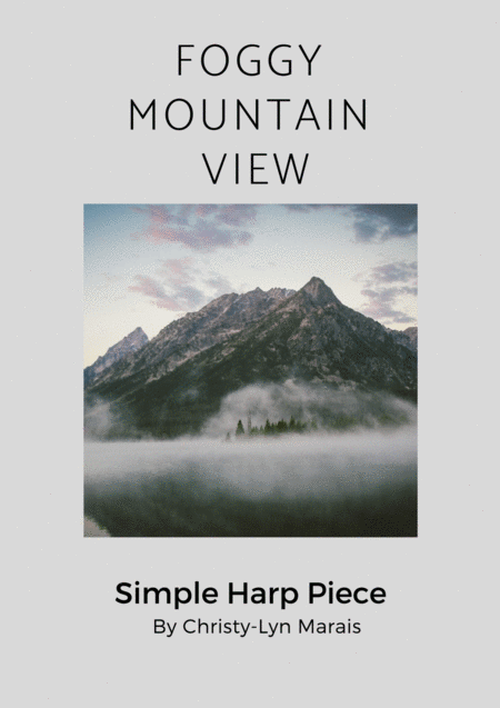 Free Sheet Music Foggy Mountain View Easy Harp