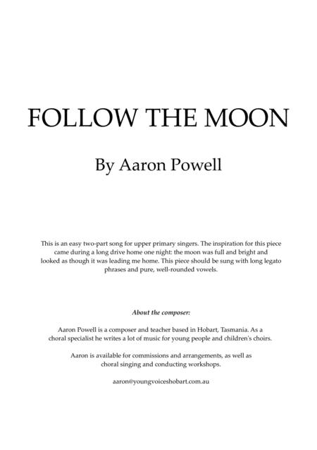 Follow The Moon Sheet Music