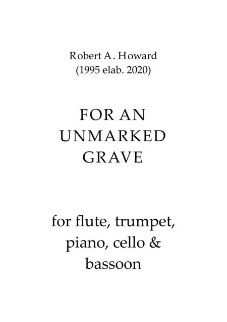 Free Sheet Music For An Unmarked Grave