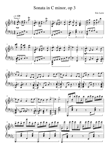 For Creative Sparks In C Minor Sheet Music