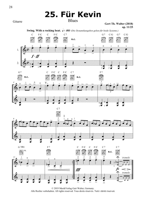 For Kevin From Guitar Pop Romanticists Sheet Music