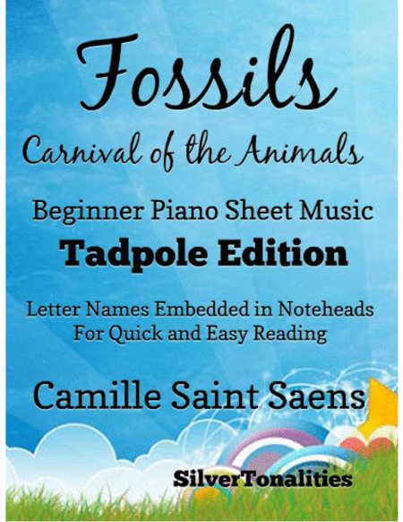 Free Sheet Music Fossils Carnival Of The Animals Beginner Tadpole Edition