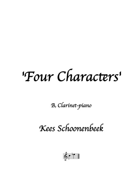 Free Sheet Music Four Characters