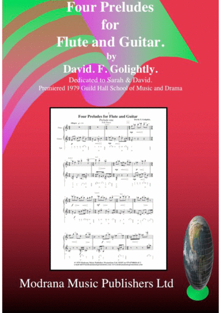 Free Sheet Music Four Preludes For Flute And Guitar