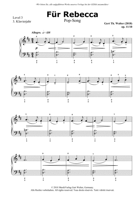 Free Sheet Music Fr Rebecca