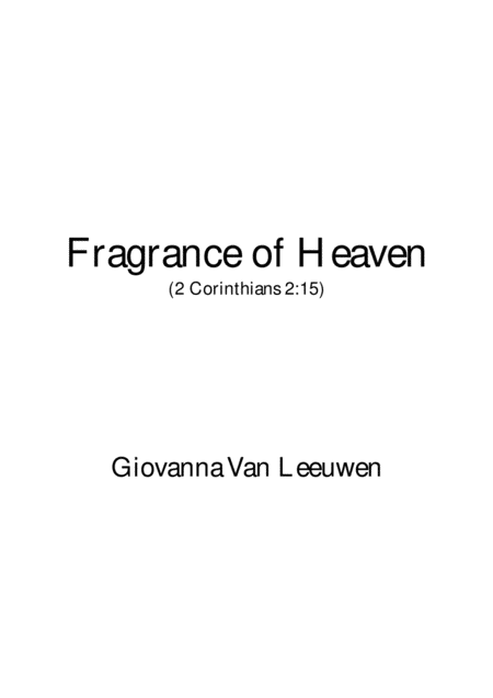 Free Sheet Music Fragrance Of Heaven