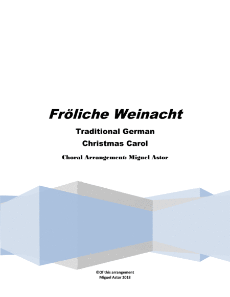 Frliche Weinacht Sheet Music