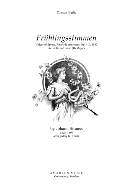 Fruhlingsstimmen Voices Of Spring For Violin And Piano Sheet Music