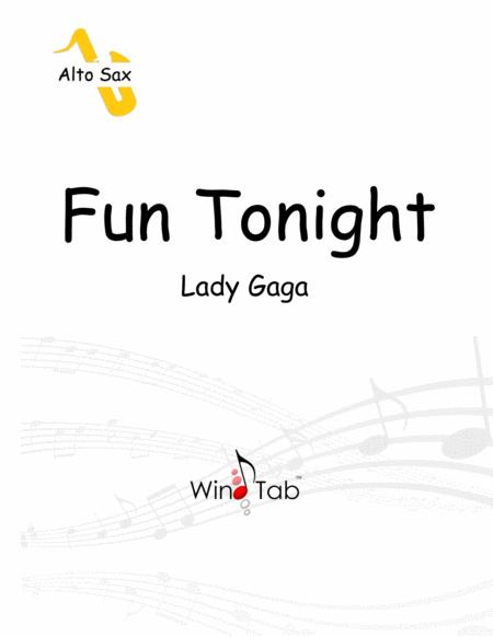 Free Sheet Music Fun Tonight Alto Saxophone Sheet Music Tab